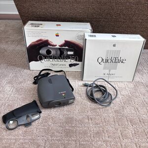 Apple QuickTake 150 Digital Camera w/Box Accessories & AC Adapter Tested Working